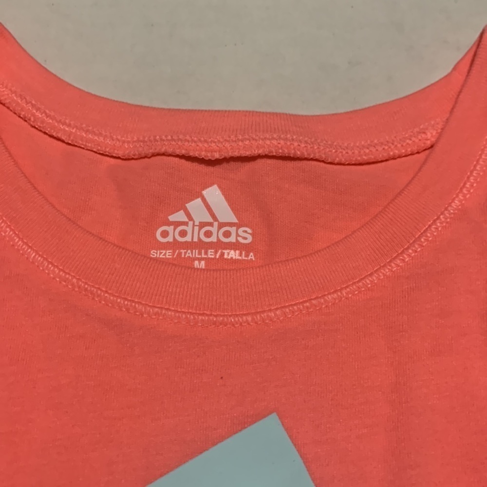 Adidas Original Muscle Tank Top Kid/ Girls Acid Red Pink Size Med (10/1… - Picture 7 of 8